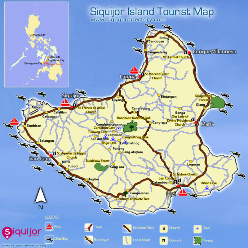 Siquijor map